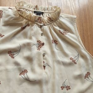 Anne Taylor Factory Cream Blouse